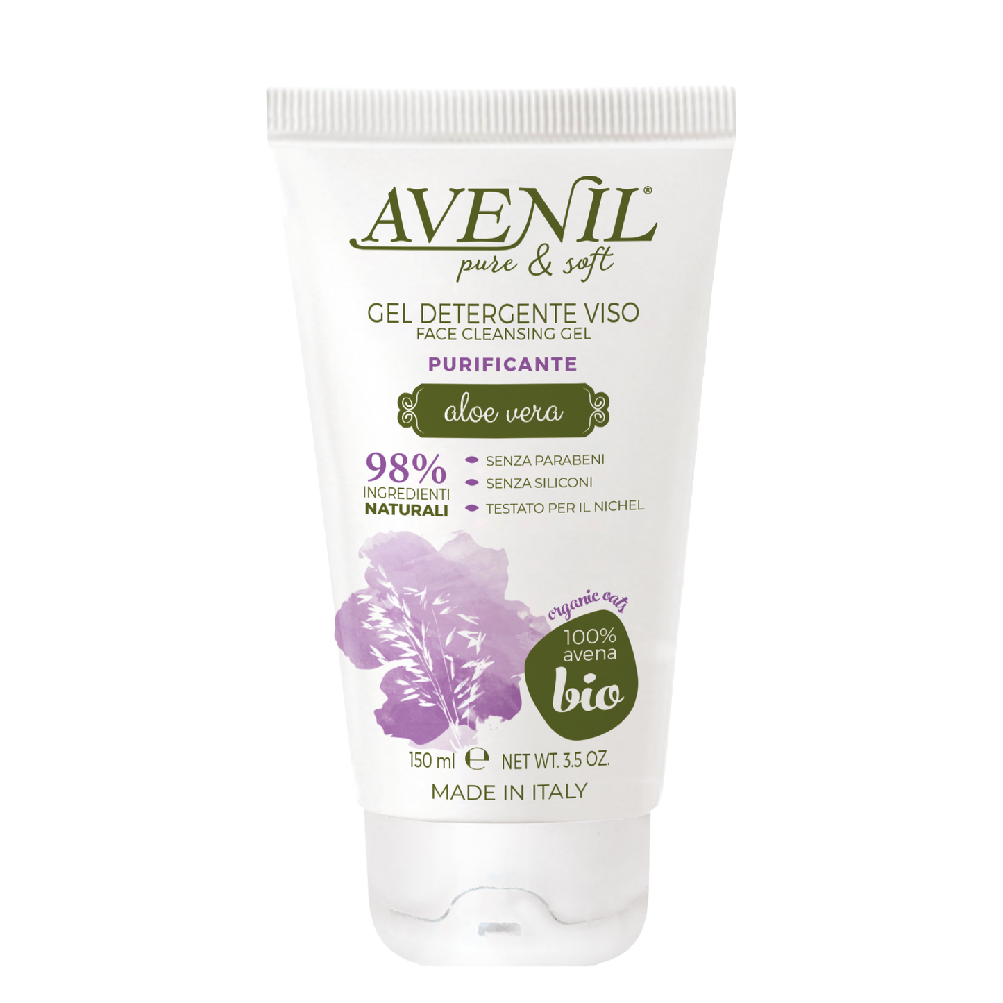 Purifying face cleansing gel
